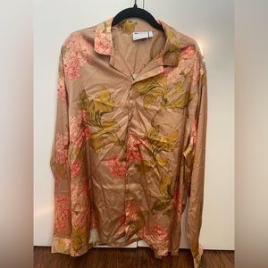 Women’s Silk Button-Down Top